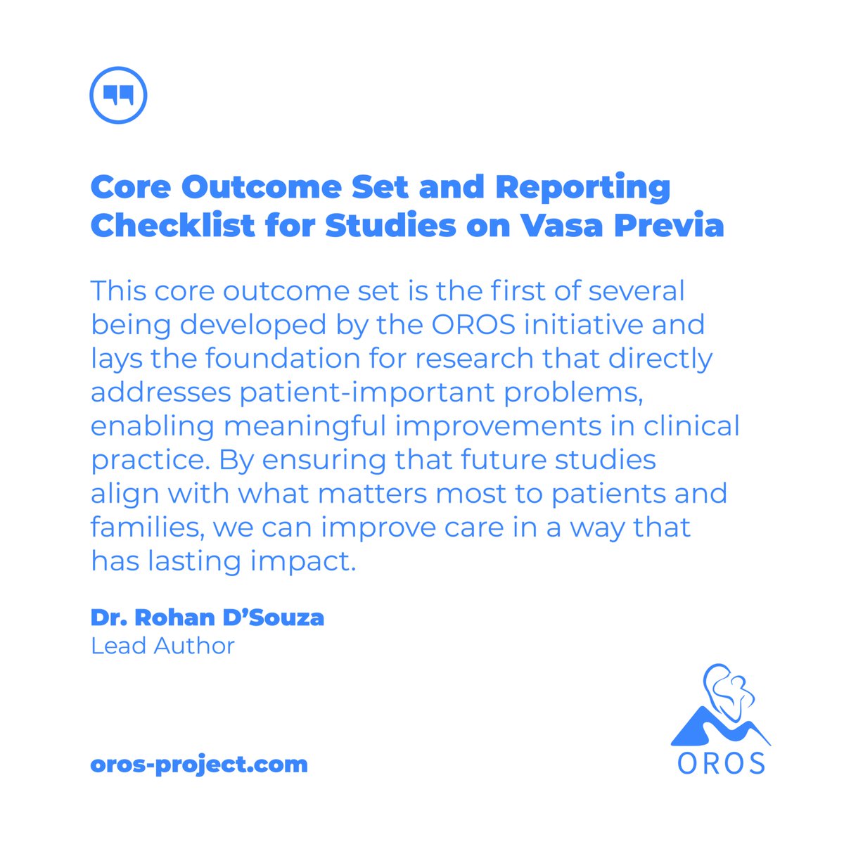 FLOURISH (@labflourish) on Twitter photo A new study from the OROS group in <a href="/JAMANetworkOpen/">JAMA Network Open</a> marks a key step in maternal-fetal #medicine, introducing a standardized core outcome set and reporting checklist for vasa previa research to ensure patient-important outcomes guide care.
Learn more: shorturl.at/r0utU. A new study from the OROS group in <a href="/JAMANetworkOpen/">JAMA Network Open</a> marks a key step in maternal-fetal #medicine, introducing a standardized core outcome set and reporting checklist for vasa previa research to ensure patient-important outcomes guide care.
Learn more: shorturl.at/r0utU.