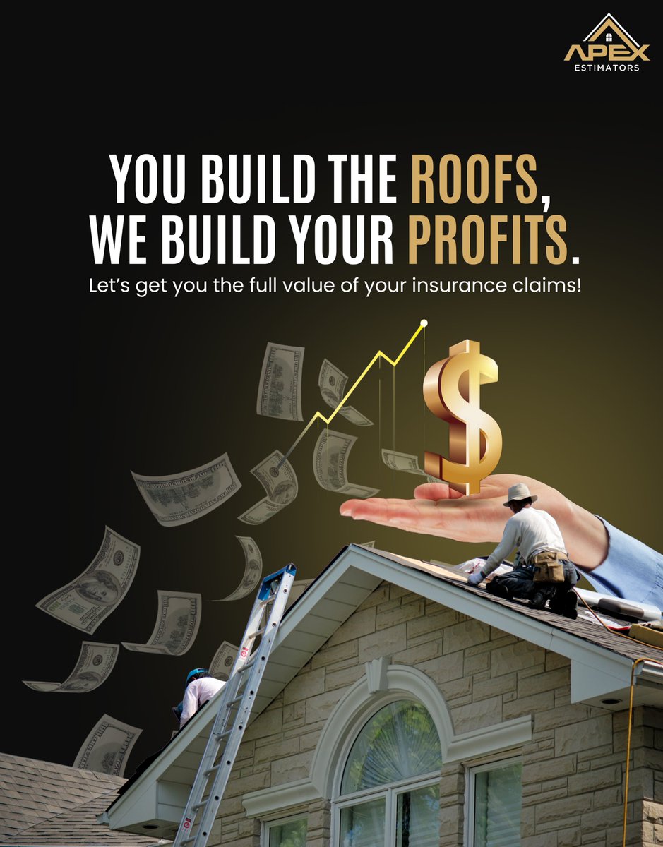 apexestimators's tweet image. You build the roofs, we build your profits! Let’s ensure you get the full value of your insurance claims.
#IncreaseProfitability #SupplementSuccess #ClaimsManagement #RoofingBusiness #RoofingMadeEasy #ClaimSupport #RoofingSupplements #RoofingContractors #Xactimate #ApexEstimators