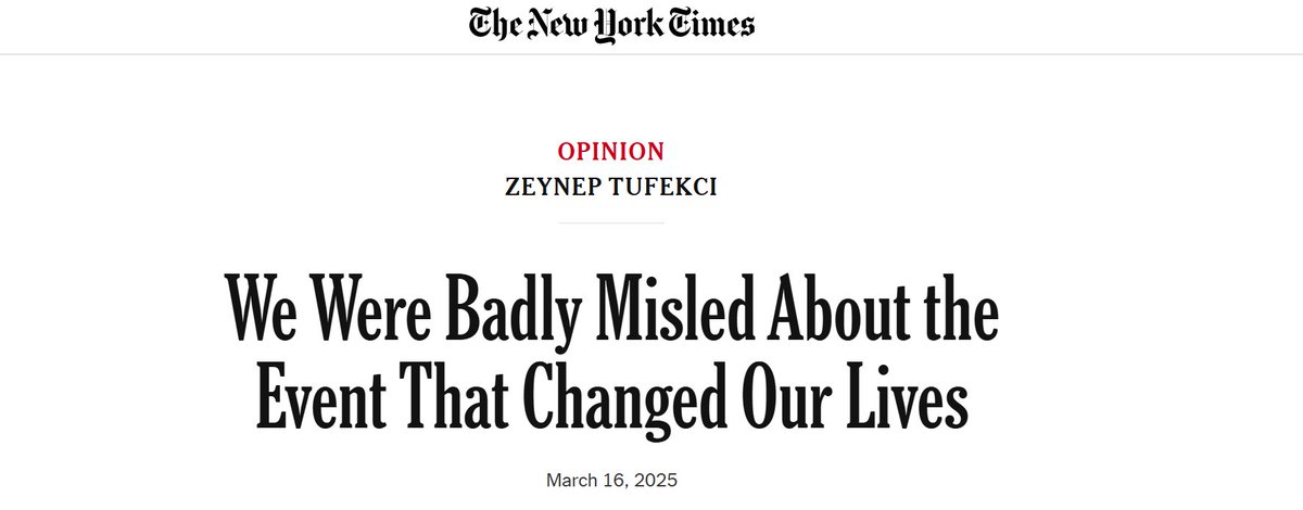DrRandallBock's tweet photo. Note the date: 2023. Maybe in 2028, (sociologist) Zeynep Tufekci will write a bird flu @nytimes mea culpa – to add to her covid gullibility regrets, channeling @TheWho's " We Won't Get Fooled Again";
Perhaps "The @WHO", also.
@cjbakermd
@brownstoneinst
The #henocide https://t.co/ZYhqApabVT