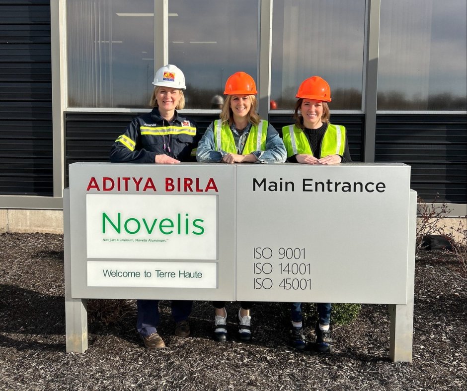 TerreHauteCC's tweet photo. Our Terre Haute Convention Center sales managers had the amazing opportunity to tour Novelis today with Amanda Hogue, their Human Resources Manager! It was an inspiring and informative visit, getting to see the facility in action and meet some incredible team members. https://t.co/j69opbu6A1