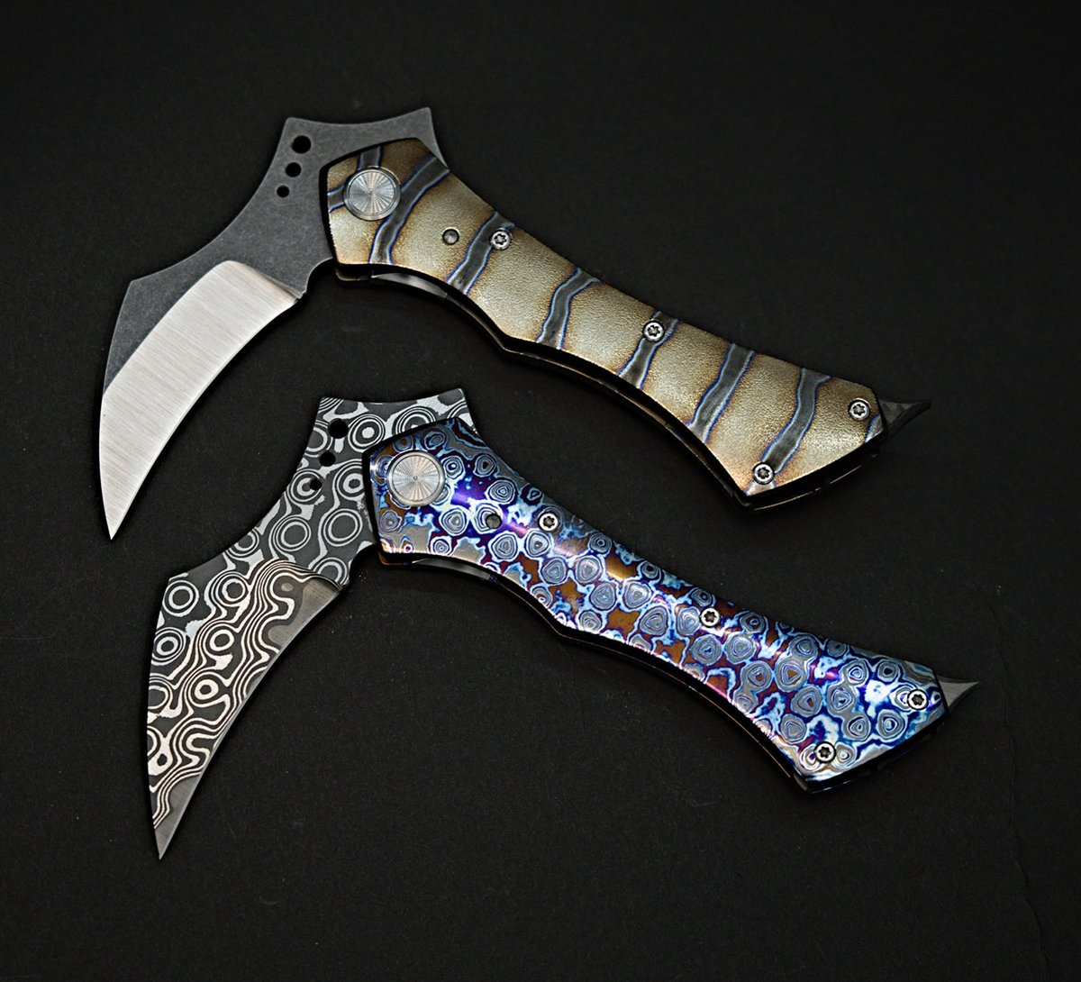 ExtremAddiction's tweet photo. Grim Reaper. #customknife #customknives #rogovets #timascus #damascus #rogovets https://t.co/NsBv1AsSKZ