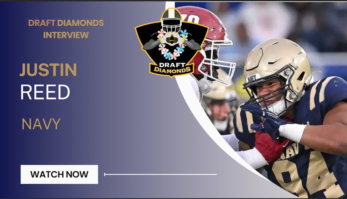 Justin Reed, DE, Navy | 2025 NFL Draft Prospect Zoom Interview nfldraftdiamonds.com/2025/03/justin… #NFLDraft