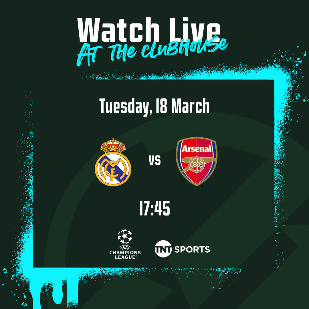 HarpersFootball's tweet photo. ⚽ Real Madrid take on Arsenal in the Women's Champions League tonight in the first leg of the quarter-finals

📺 Catch all the action live at Harpers! https://t.co/f51LmPPjZd
