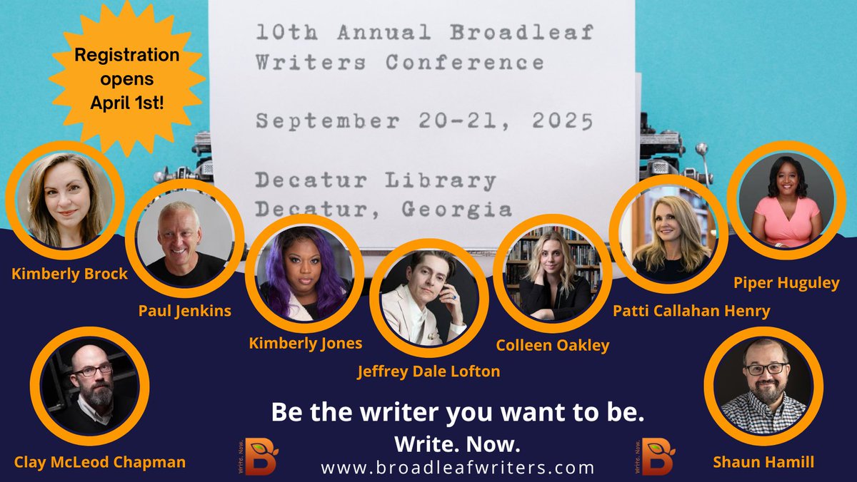 Author Vanessa Reid joins us on the latest Write Now! 

SAVE THE DATE! Registration for the 10th Annual Broadleaf Writers Conference Opens April 1st!- mailchi.mp/5d9445a441b4/s…

#writingcommunity #writing #fiction #book #books #author #authors #podcast