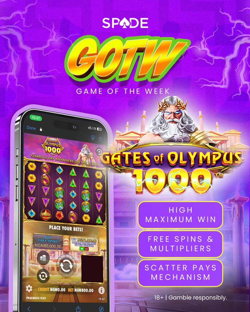 Game of the Week is here! 🤑

Ready to win BIG? Click here: spade.ng