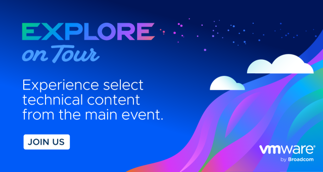 NicolaNoStop's tweet photo. #VMwareExplore is going on tour! We'll bring the highlights from Las Vegas directly to you. New locations. New experiences. Learn more &amp; see where we’re headed 👉 https://t.co/TYzZeeuog2 https://t.co/b6F9p0LQGy
