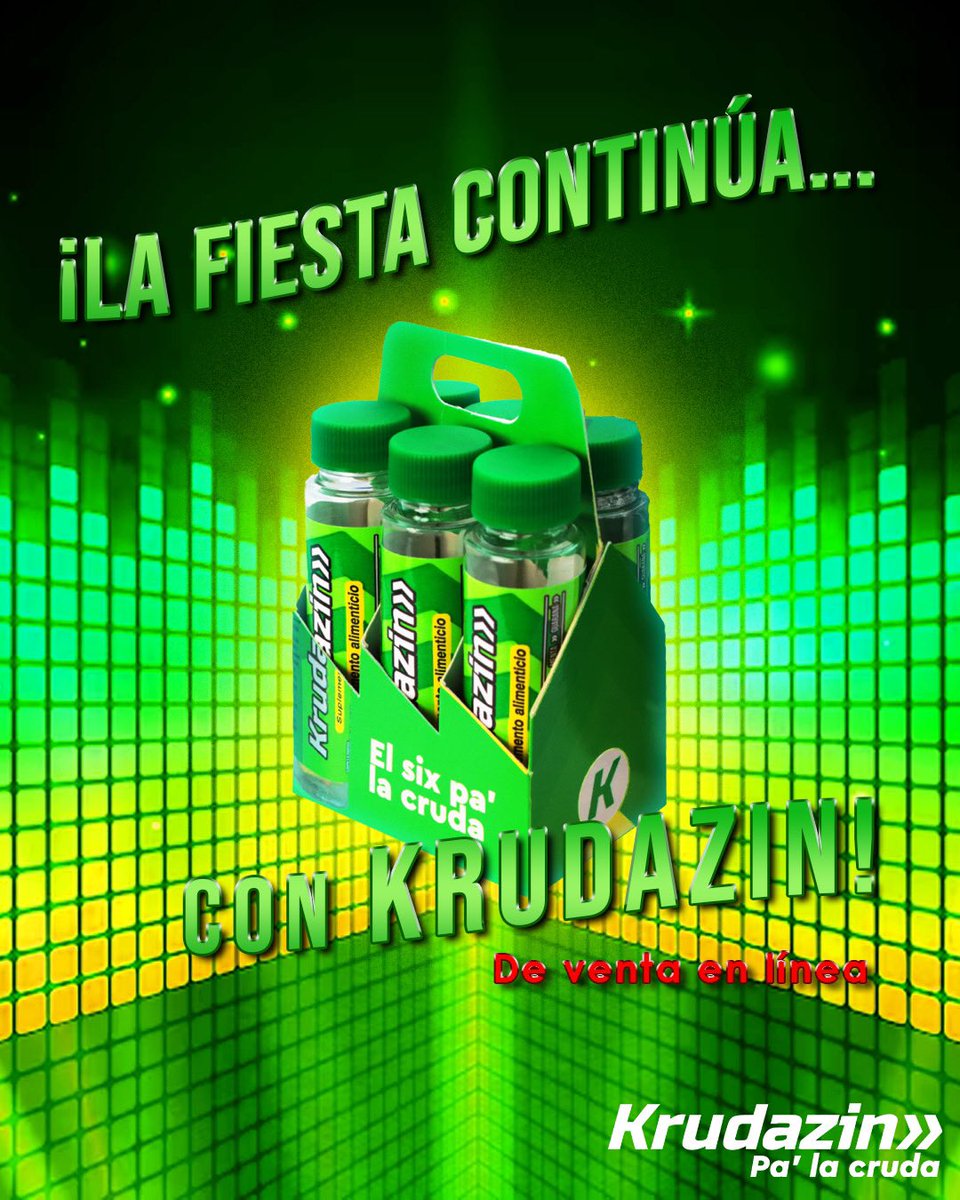 Krudazin: Recupera tu energía y sigue la diversión 🎉💚
No dejes que el malestar arruine tu día. Con su fórmula de té verde, jengibre y vitaminas, Krudazin te ayuda a sentirte renovado y listo para más momentos inolvidables.

🔍 Consíguelo en: macrovital.mx/krudazin/
#Krudazin