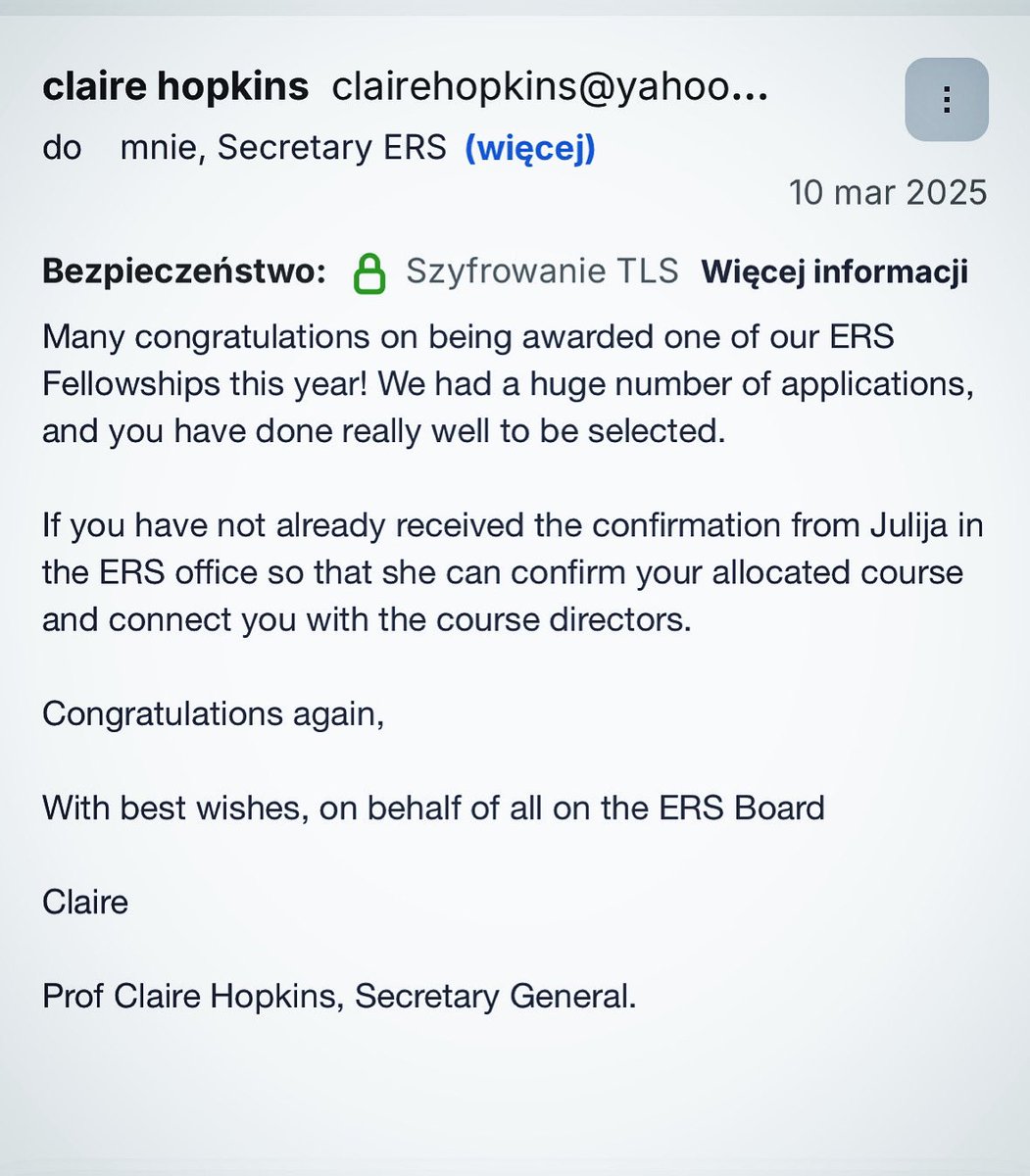 Really grateful for being awarded the #ers #fellowship this year! 
Hope to learn as much as I can and take the most out of the #surgical #training
Thanks to #europeanrhinologic #society for this opportunity📚😎