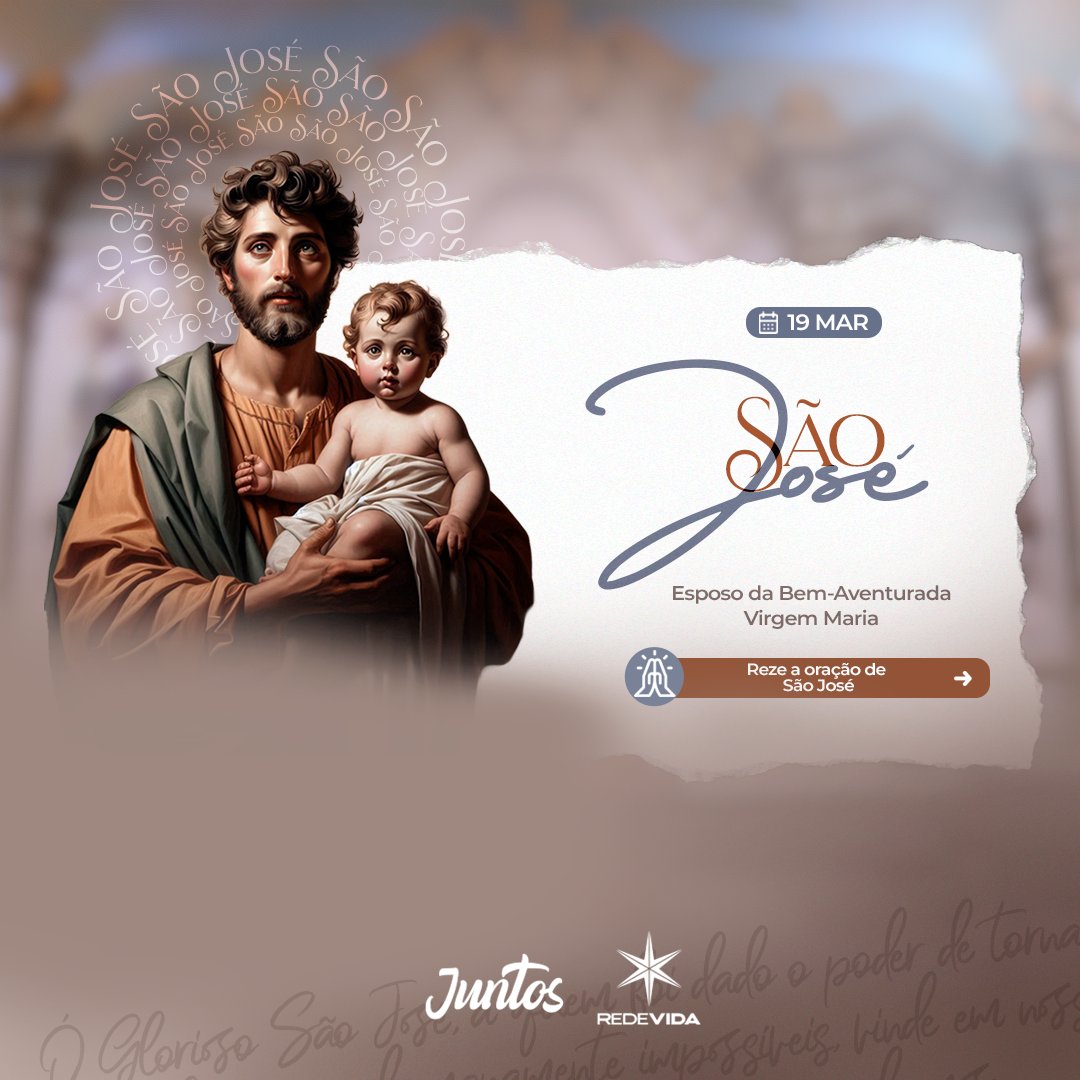 juntos_redevida's tweet photo. São José, rogai por nós.🙏🤎
#SaoJose #padroeiro #Jesus #Maria #igreja #santododia https://t.co/T9S7OpIxaJ
