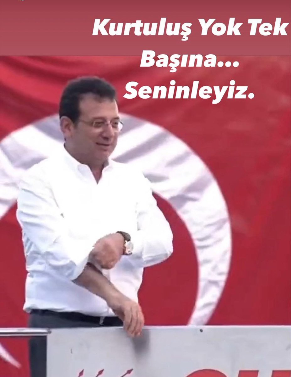 Ekrem İmamoğlu CHP’nin Cumhurbaşkanı aday adayıdır.
Düne kadar arkasında CHP örgütü vardı. Bugün itibariyle(bir miktar AKP’li hariç) tüm Türk halkı arkasında duracaktır
Bu ülke askeri darbeleri gördü,
Postmodern darbeleri gördü,
Şimdi de siyasi darbeyi yaşıyoruz.
Gi-di-yor-su-nuz