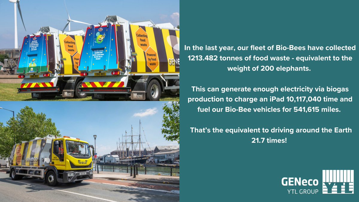To celebrate #GlobalRecyclingDay we’re shining a light on our Bio-Bee food waste vehicles which are powered ENTIRELY by the food waste they collect! ♻️

We love helping businesses meet their sustainability goals by collecting their food waste and turning it into renewable energy.