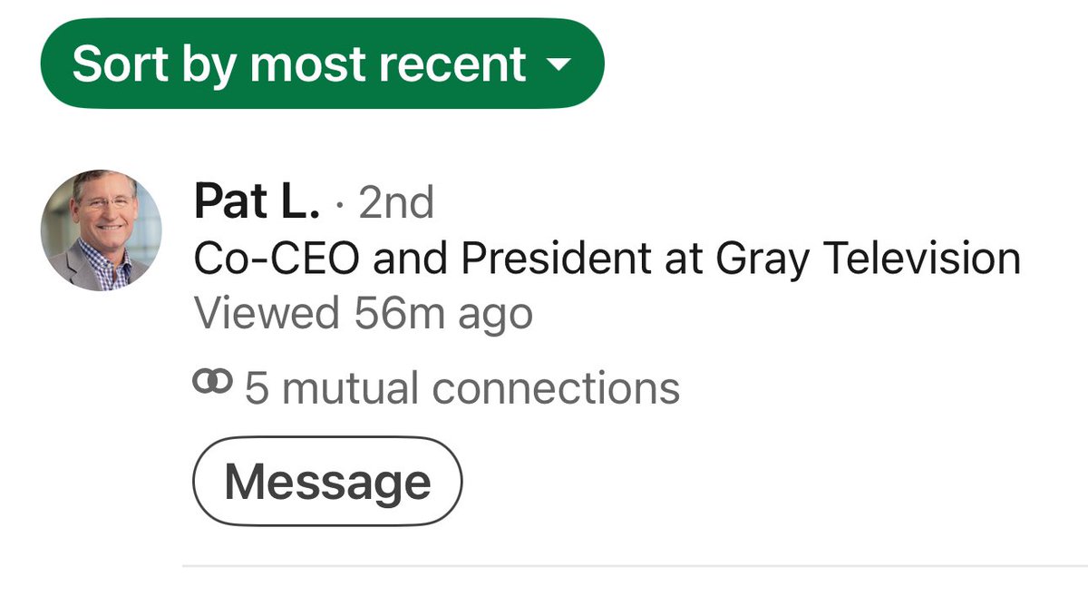 photogmarko's tweet photo. @GrayMediaGTN @HiltonHowell @PatLaPlantney
Look who viewed my LinkedIn—Gray’s President and Co-CEO. Pat, let’s discuss the leadership issues within your Gray. Looking forward to your response. #LeadershipMatters #Accountability https://t.co/NFp4ARFlYc