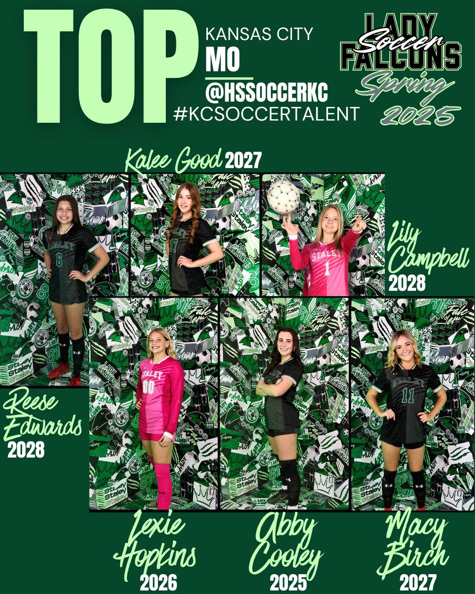 Staley Girls Soccer Fans (@staleysoccerfan) on Twitter photo Congratulations to our <a href="/staleysoccer/">Staley HS Soccer</a> players our their preseason recognition by <a href="/HSSoccerKC/">SoccerKC</a> Thank you for covering girls high school soccer!
Top High School Players by their graduation Class!
<a href="/TheNestSHS/">The NEST (SHS Student Section)</a> <a href="/SHSFalcons/">Staley High School</a> <a href="/SHSFalconClub/">Staley Falcon Club</a> <a href="/N2SportsStaley/">N2Sports Staley</a> <a href="/metrosports_mk/">Metro Sports MoKan</a> <a href="/MaxPreps/">MaxPreps</a> Congratulations to our <a href="/staleysoccer/">Staley HS Soccer</a> players our their preseason recognition by <a href="/HSSoccerKC/">SoccerKC</a> Thank you for covering girls high school soccer!
Top High School Players by their graduation Class!
<a href="/TheNestSHS/">The NEST (SHS Student Section)</a> <a href="/SHSFalcons/">Staley High School</a> <a href="/SHSFalconClub/">Staley Falcon Club</a> <a href="/N2SportsStaley/">N2Sports Staley</a> <a href="/metrosports_mk/">Metro Sports MoKan</a> <a href="/MaxPreps/">MaxPreps</a>