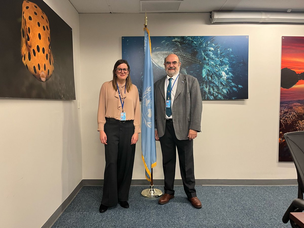 Nuestros compis <a href="/Desi_Palomino/">Desirée Palomino</a> y <a href="/JuanTVaz/">Juan-Tomás Vázquez</a> están en Nueva York 🗽 trabajando en la ampliación de la plataforma continental al oeste de Galicia. Forman parte de la delegación española encargada de presentar esta propuesta final en Naciones Unidas <a href="/ONU_es/">Naciones Unidas</a>  <a href="/IGME1849/">Instituto Geológico y Minero de España</a> <a href="/Armada_esp/">Armada</a>