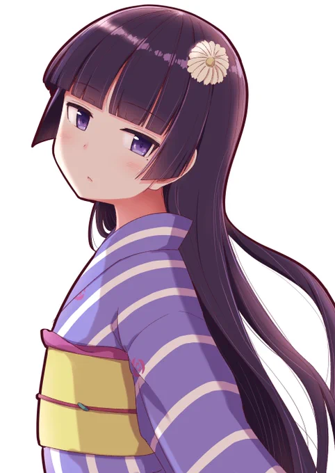 満月からだいぶ過ぎてしまったし雨夜だけれども。瑠璃先輩、しっとり名残りかぐや猫。 