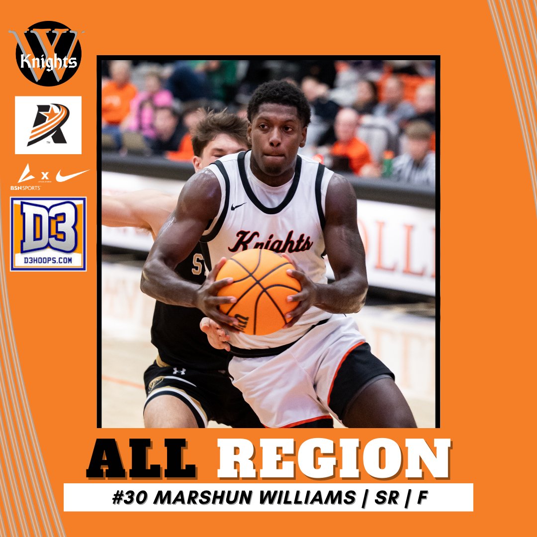 D3hoops.com All-Region!! 🏀

Congratulations to Marshun Williams for being named Second Team All-Region this season 🔥

This marks the first All-Region selection for @WartburgMBBall since the 2016-17 season!