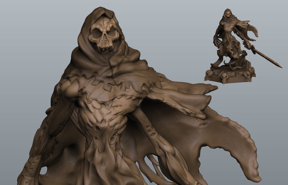 Nickey's Miniatures (@nickeyshatchery) on Twitter photo I'm on an undead theme. Sculpted some nice details on this Hollow One. A bit more than you'd usually have on a miniature but since it's a file that can be scaled up... would be cool for printing and painting. :P
#miniature #3dprinting #tabletop #ttrpg #wargaming I'm on an undead theme. Sculpted some nice details on this Hollow One. A bit more than you'd usually have on a miniature but since it's a file that can be scaled up... would be cool for printing and painting. :P
#miniature #3dprinting #tabletop #ttrpg #wargaming