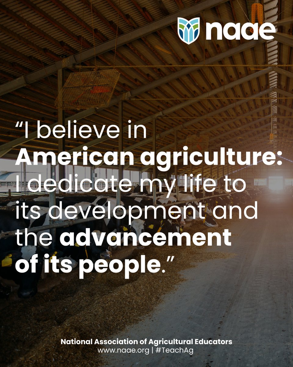 Happy #NationalAgDay from the National Association of Agricultural Educators! #TeachAg #AgDay2025