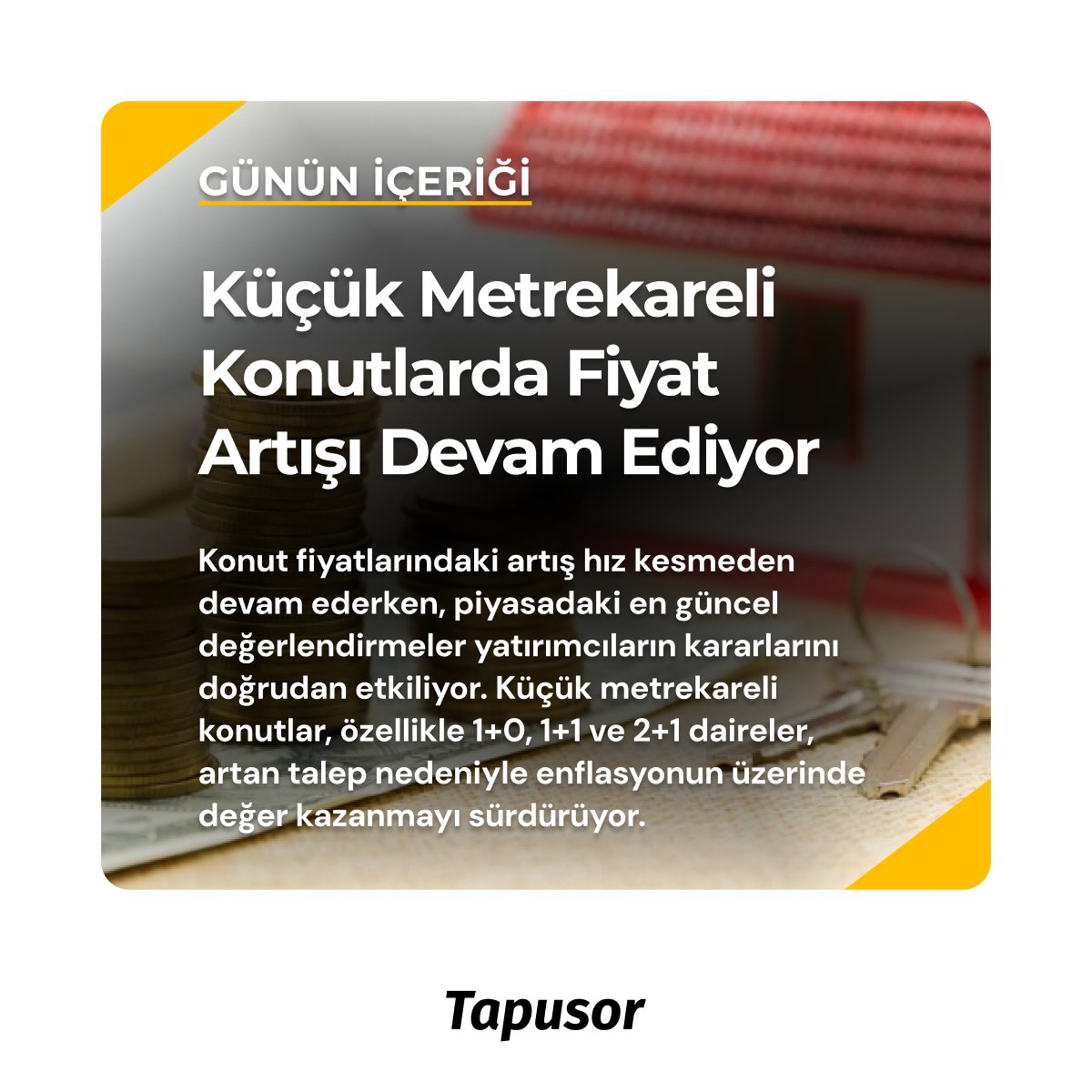 Haberimizi okumak için tıklayınız: blog.tapusor.com/kucuk-metrekar…

#küçükmetrekareliev #konutfiyatları #fiyatartışı #yatırımcı