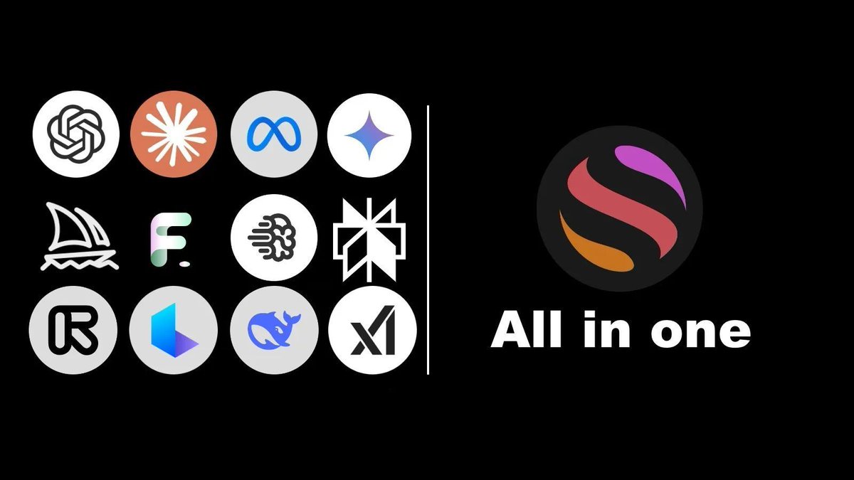 David_eficaz's tweet photo. Es una lástima que el 80% de la gente solo use ChatGPT.

Cuando pueden acceder a ChatGPT, DeepSeek-R1, Claude, Gemini, Midjourney, Flux, Perplexity y Luma, todo en un mismo lugar.

Aquí te explicamos cómo usarlo 👇 https://t.co/uQyKOlAZkF