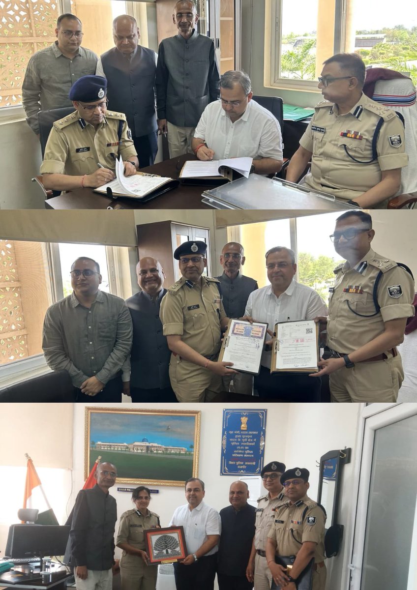 NIELIT Patna signed an MoU with Bihar Police Academy, Rajgir, on 18.03.2025 to enhance police training in cyber security. The event was attended by R. Malar Vizhi, IPS, Director, BPA; Sh. Arvind Kumar Gupta, IPS, DIG; Sh. Sushil Kumar, IPS, Bihar Police. <a href="/NIELITIndia/">NIELIT</a> <a href="/PAT_NIELIT/">NIELIT Patna</a>