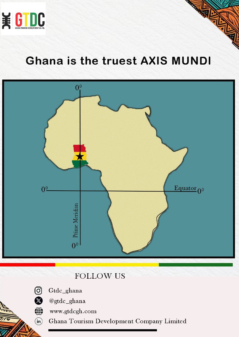 gtdc_ghana's tweet photo. Anticipate………
#centreoftheworld #blackstarexperience #ghanamonth #heritagemonth #axismundi #equator #primemeridian #tema #greenwichmeridian #nullisland https://t.co/UQNy8kctHE