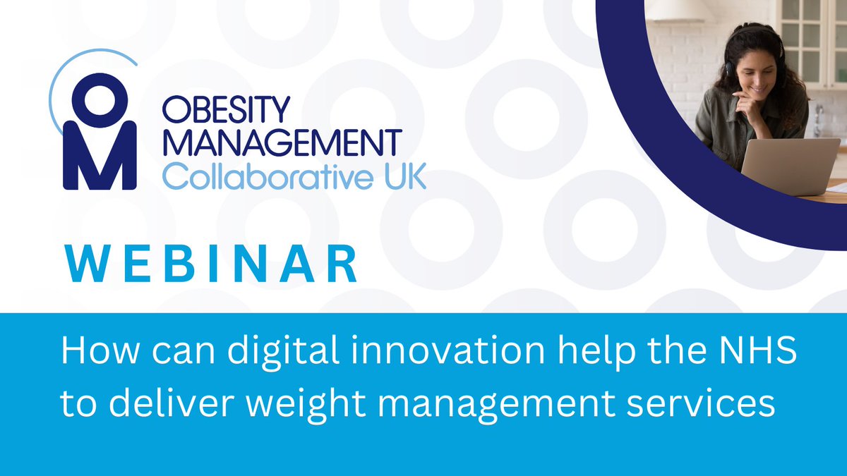 ABCD Diabetes (@abcdiab) on Twitter photo 💡 How can digital solutions enhance NHS weight management services?
Join Dr Laura Falvey on 2nd April (19:00-20:00) for an expert-led <a href="/ObesityMCUK/">Obesity Management Collaborative UK</a> webinar on the latest innovations.
Free registration here: ow.ly/5bBk50VjZoe 💡 How can digital solutions enhance NHS weight management services?
Join Dr Laura Falvey on 2nd April (19:00-20:00) for an expert-led <a href="/ObesityMCUK/">Obesity Management Collaborative UK</a> webinar on the latest innovations.
Free registration here: ow.ly/5bBk50VjZoe