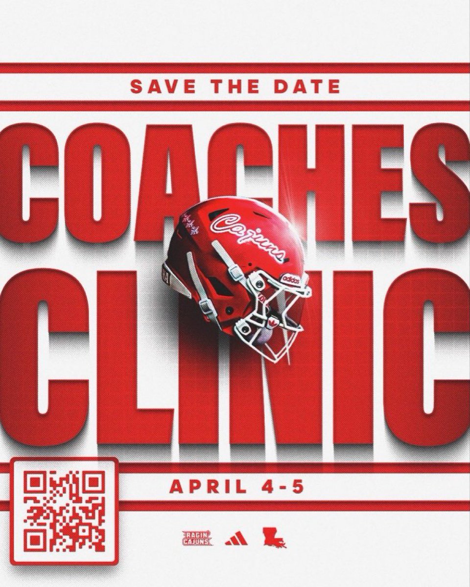 Scan the QR Code and get registered ASAP!! #GeauxCajuns🤟🏽⚜️🔥