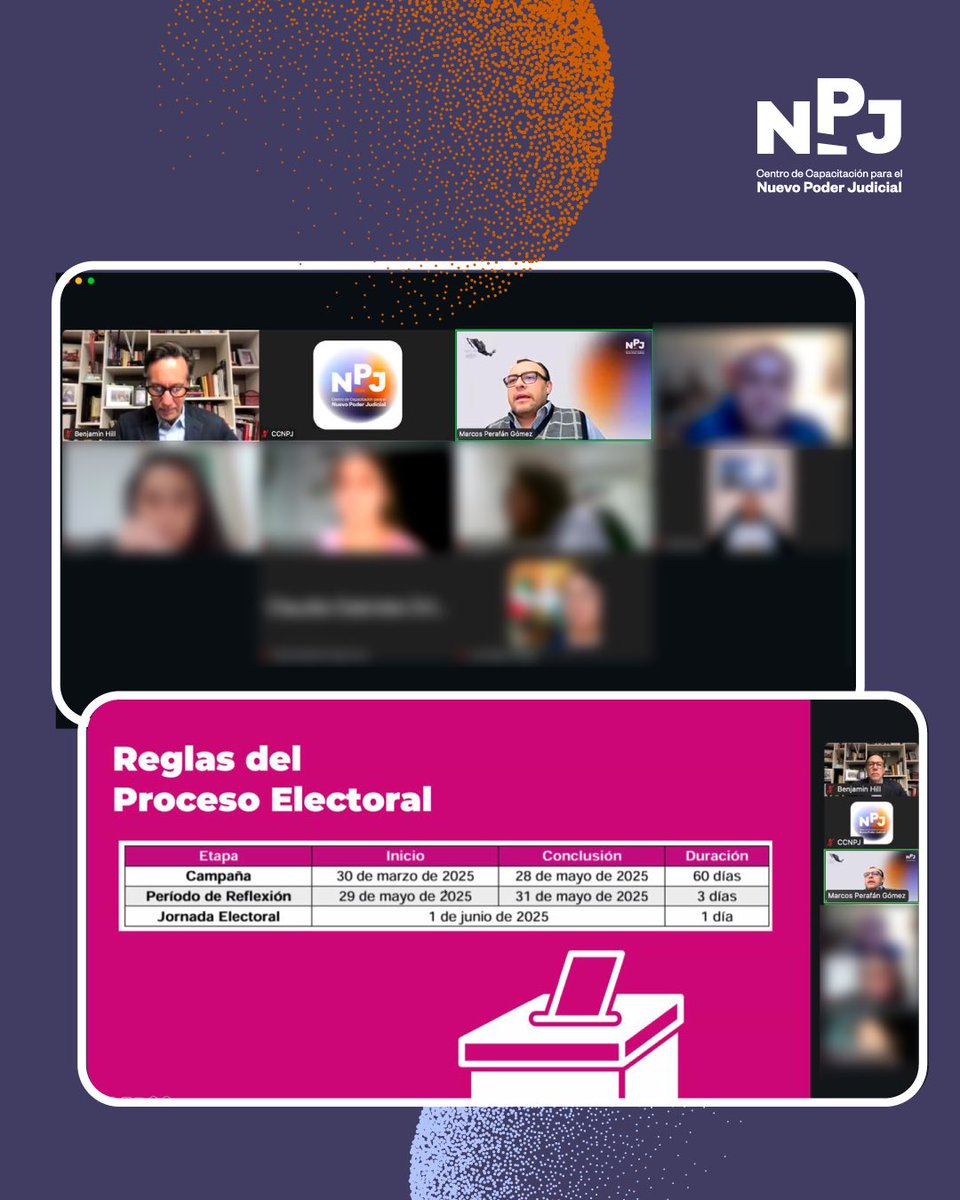 CCNPJ_Mx's tweet image. Arrancamos tercera etapa de cursos ✨🙌🏼   
#CCNPJ #NuevoPoderJudicial