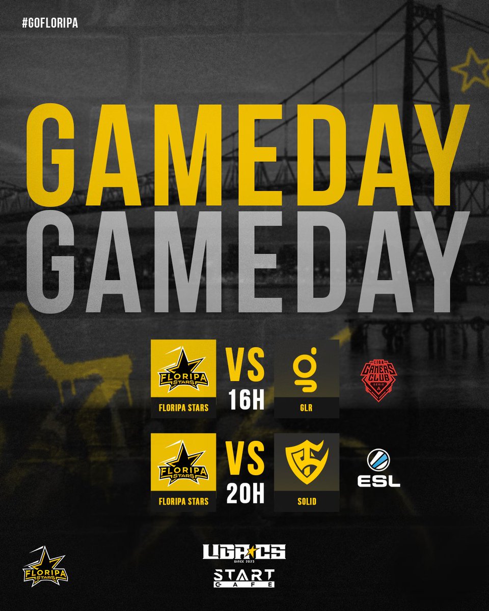 Floripa Stars (@floripastars) on Twitter photo 📢 GAME DAY
Prepare-se para muita emoção e jogadas incríveis! 💥✨
ESTAMOS ONLINE!
⚔ | vs GLR
⏰ | 16h00 (Horário de Brasília)
⚔ | <a href="/TeamSolid_of/">Team Solid</a>
⏰ | 20h00 (Horário de Brasília) 📢 GAME DAY
Prepare-se para muita emoção e jogadas incríveis! 💥✨
ESTAMOS ONLINE!
⚔ | vs GLR
⏰ | 16h00 (Horário de Brasília)
⚔ | <a href="/TeamSolid_of/">Team Solid</a>
⏰ | 20h00 (Horário de Brasília)