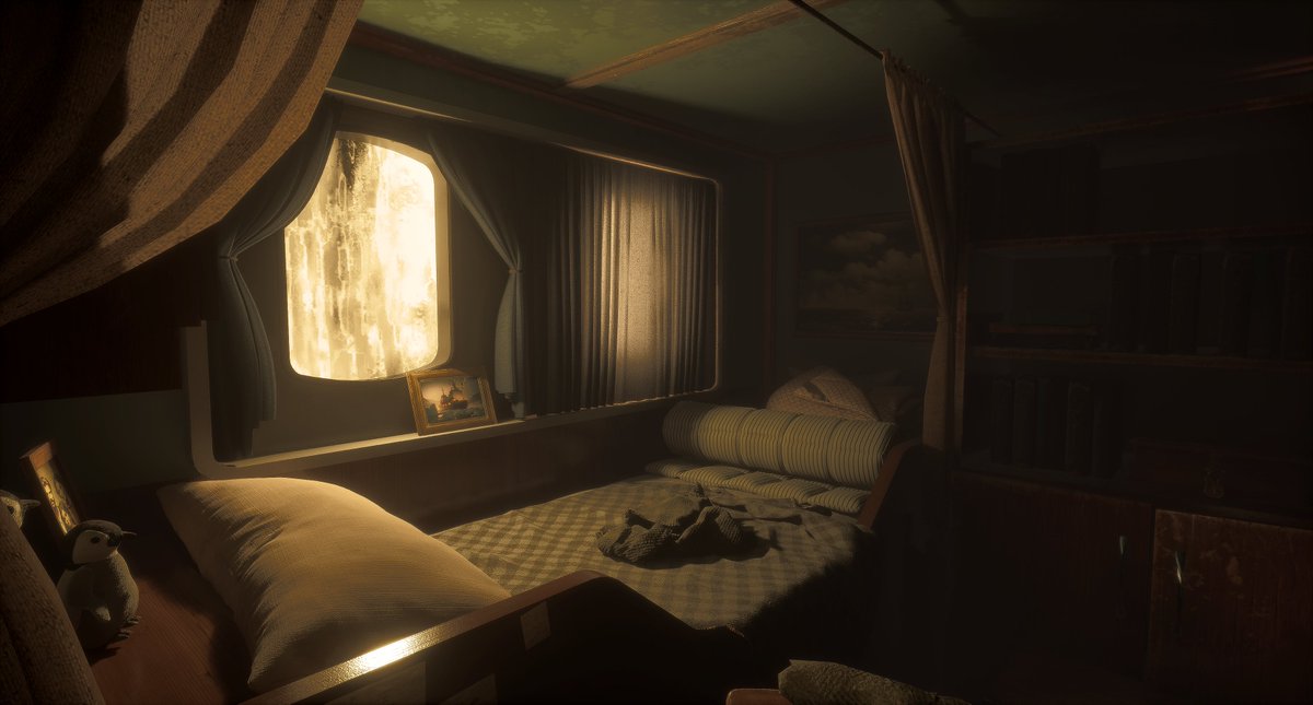 RomanKosm's tweet photo. ship cabin 

#levelart #UnrealEngine https://t.co/wC4Lii3XY8