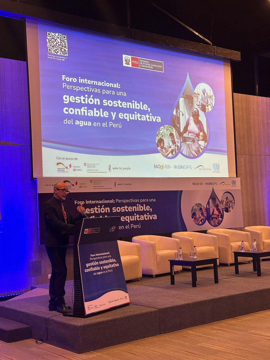 En la apertura del foro Perspectivas para una gestión sostenible, confiable y equitativa del agua en Lima 🇵🇪, reafirmamos nuestro compromiso con la Estrategia de la ONU para Agua y Saneamiento, impulsando acciones como la cooperación entre Sedapal y Canal de Isabel II. 💧🌍