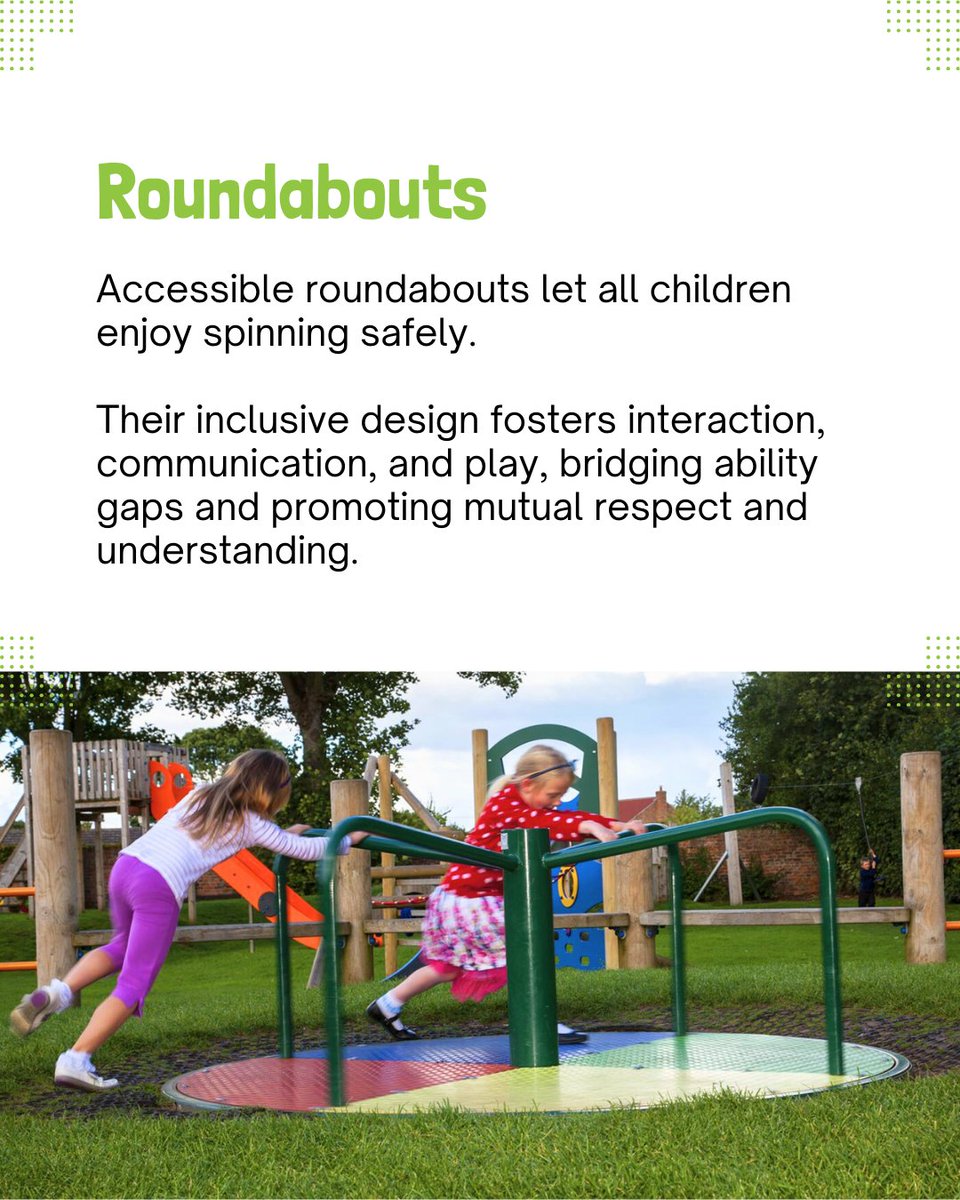ImagePlayground's tweet photo. ♿🌟 Every child deserves a place to play, learn, and grow!

At Image Playgrounds, we design inclusive spaces for children of all abilities. From sensory play to wheelchair-accessible roundabouts, we make sure no one is left out.

https://t.co/Uhxkhu1j3b

#InclusivePlay https://t.co/xaogzC8Fae
