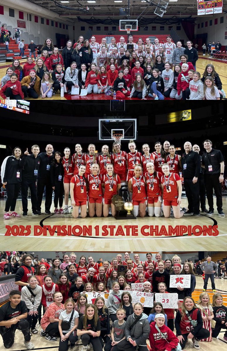 Connection Precedes Commitment. We love connecting with our future Makers. They were with us from Meet the Makers Night all the way through the season to our State Championship! Cannot thank them enough!! This will be our poster in our Champions Hallway at Kimberly High School!