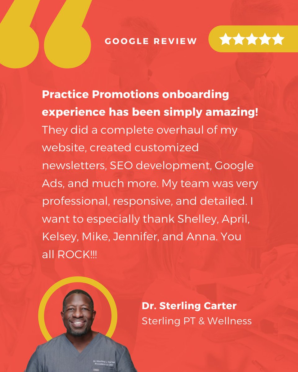 PracticePromos's tweet image. Anxious about handing over your marketing? 

Working with PT marketing experts like Practice Promotions is stress-free, so you can get back to running your clinic without the marketing headache!

#HappyClients