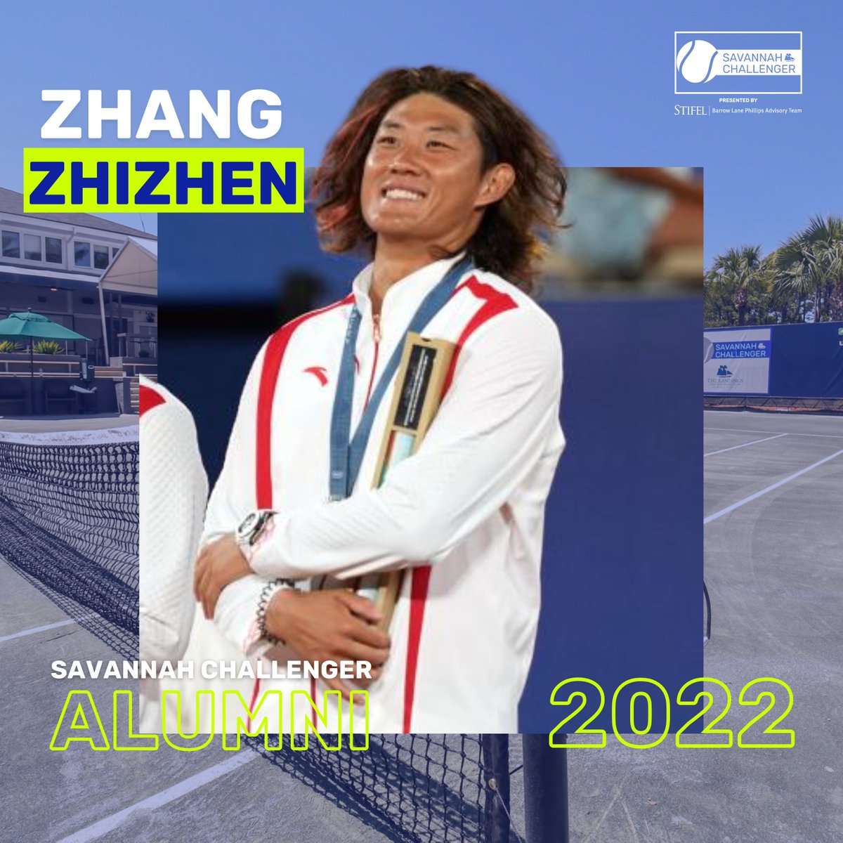 In 2022, Zhang Zhizhen competed at the #SavChallenger, continuing his climb on the pro circuit. Since then, he’s been making history and setting records for men’s tennis:

🥈 2024 Olympic silver medalist
🚀 First Chinese man in ATP Top 50
🔥 Career-high ATP No. 31 (July 2023)