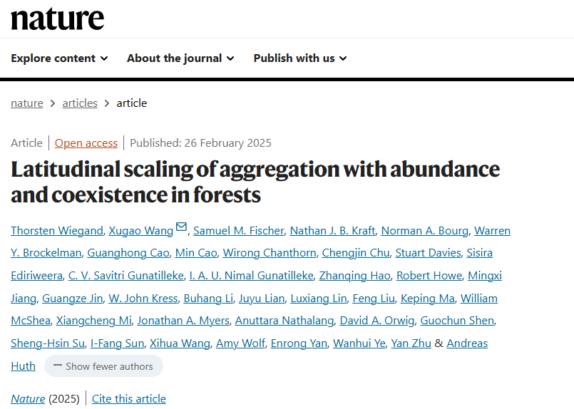 A recent Nature publication using ForestGEO data introduces a new spatial mechanism for the coexistence of tree species 🌲🌴
Read our blog post here: s.si.edu/41W8Y6D 
Read the publication here: s.si.edu/4hFqtO7