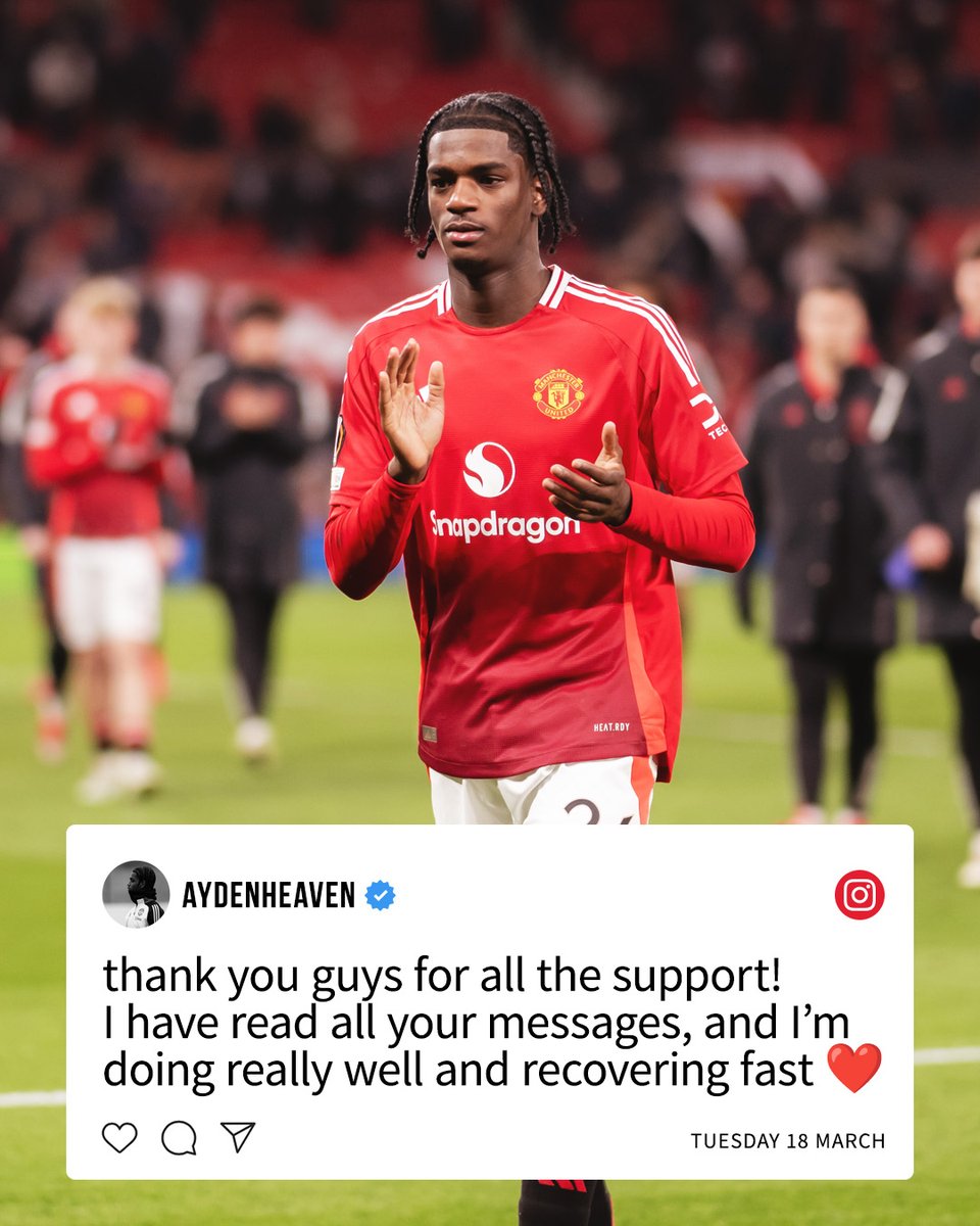 ManUtd's tweet image. We're all with you, Ayden 💪❤️

#MUFC