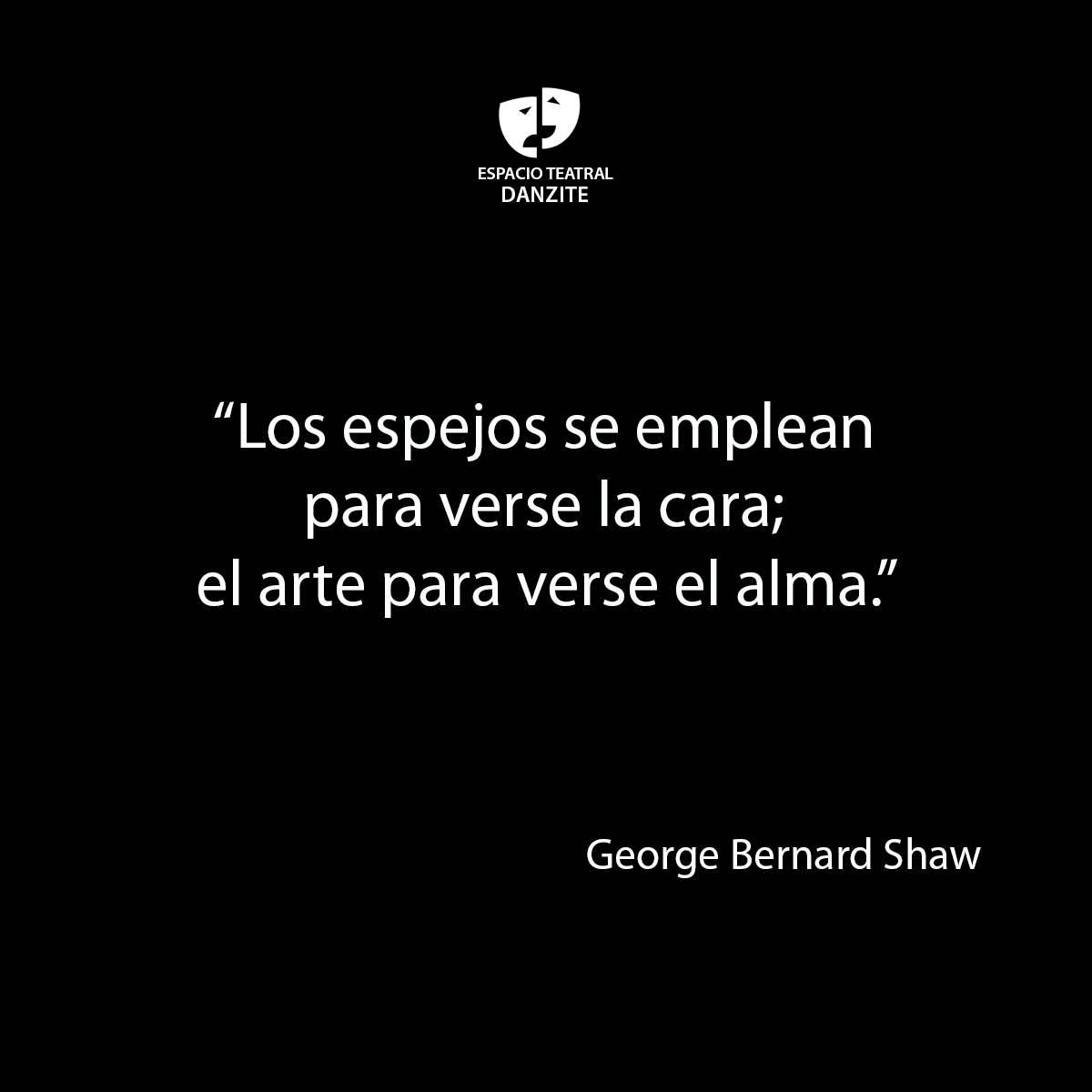 Que sea un muy buen día para todos, compañeros de viaje 😉
#Frases #LaFrase #FrasesDeArte #Teatro