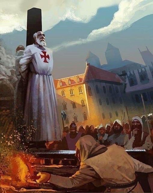 RigautJacques's tweet photo. 🔥 Hoy, 18 marzo: aniversario de la muerte en la hoguera de #JacquesdeMolay, condenado, no por herejía ni cuestión financiera, sino por el #antinatalismo y la #homosexualidad de los miembros de la #OrdendelTemple.  #EricvonGero #metasuicide https://t.co/GLACCjGlyJ