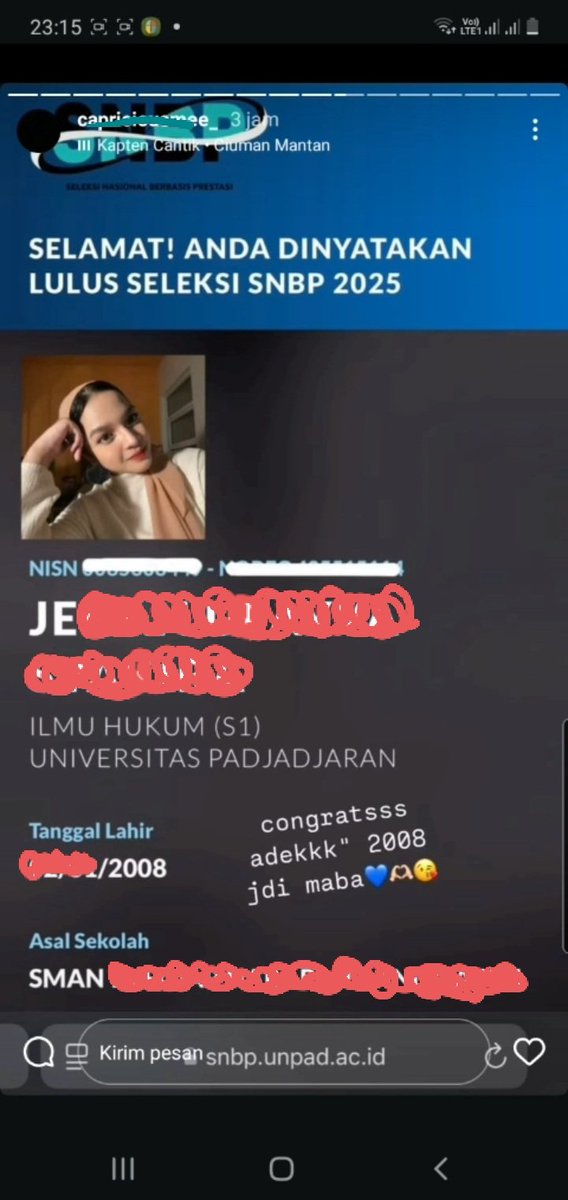 dveePaddy's tweet photo. @sbmptnfess Setelah anaknya bengong  beberapa jam di depan laptop, akhirnya emaknya yg memberanikan diri utk buka dan Alhamdulillah... https://t.co/CTaZqNRZlI