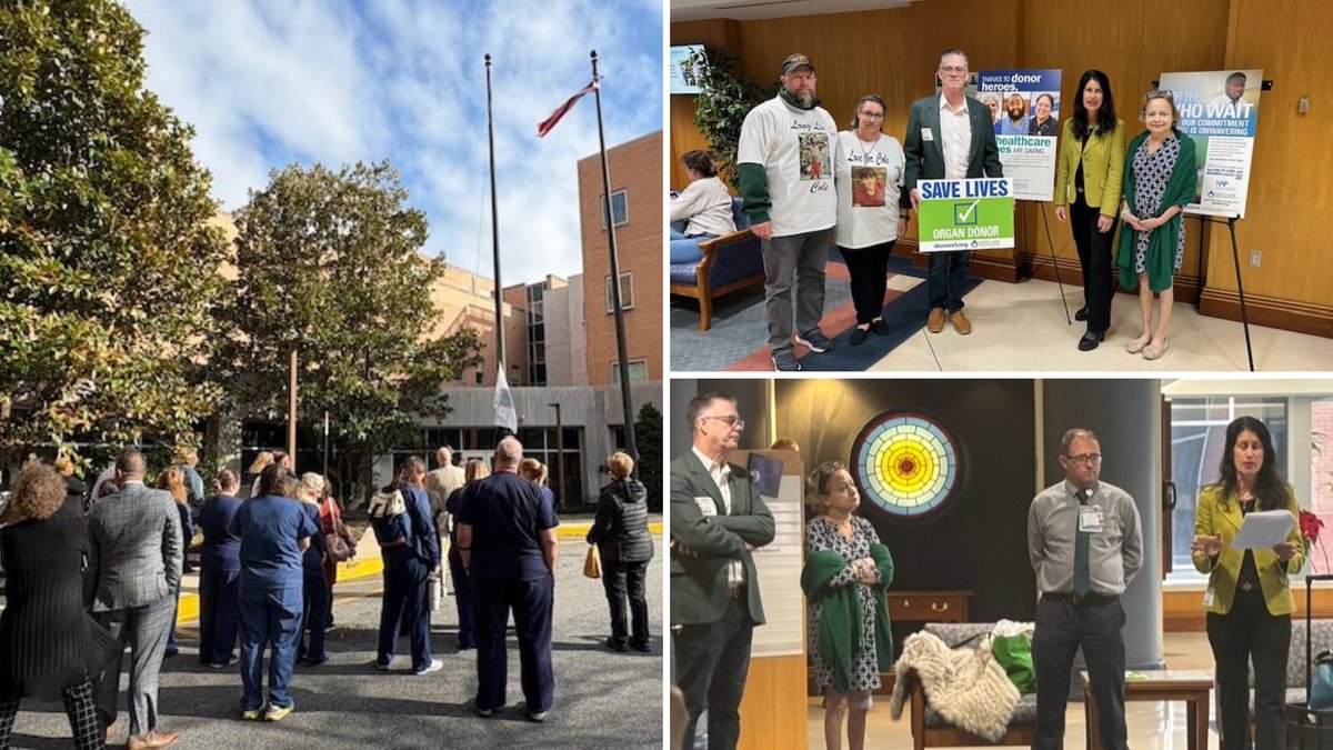 Yesterday was inspiring as we kicked off National Donate Life Month at Crozer-Chester Medical Center! Our team heard heartfelt stories from a donor recipient and donor’s family, reminding us of the incredible impact organ donation has on so many lives. 
@donors1