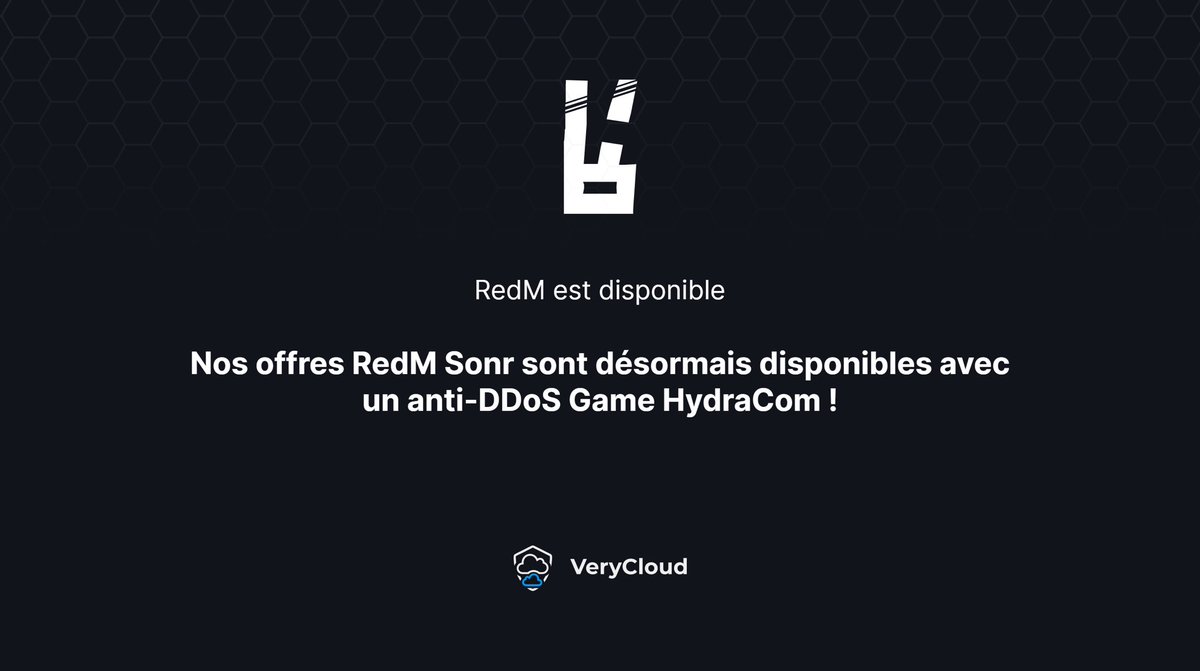 🚀 Les offres RedM sont maintenant disponibles chez VeryCloud ! Profitez d'un serveur puissant avec AMD Ryzen 9 7950X3D à 5.7GHz, DDR5 et protection DDoS exclusive, dès 0,99€/mois ! 💥

👉 verycloud.fr/games/redm

#RedM #ServeurGaming #VeryCloud #DDoS #Gaming