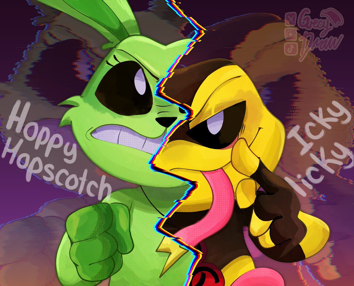 💚Hoppy Hopscotch vs Icky licky💛
Los que les gusta hacer competencia con todos 🏆
#hoppyhopscotch #ickylicky #SmilingCritters #Nightmarecritters #PoppyPlaytimeChapter4 #SmilingCrittersAU