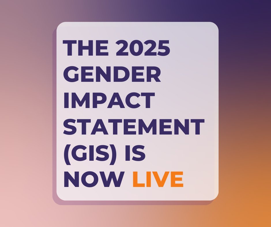 The 2025 Gender Impact Statement (GIS) is here, shedding light on the gender and diversity impacts of the provincial budget. 

We are grateful for our colleagues across Government who helped create this important document. 

2025 Gender Impact Statement ▶️ gnb.ca/content/dam/GN…