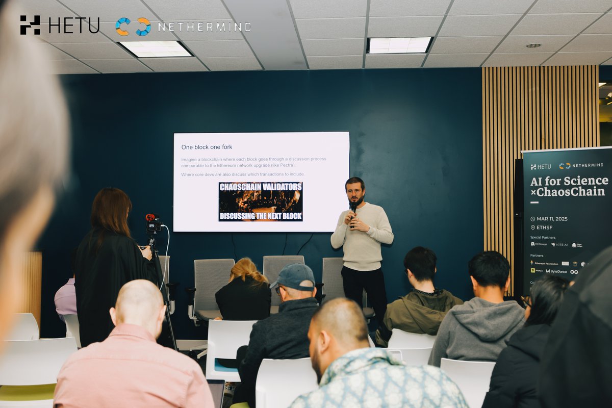 Hetu (@hetu_protocol) on Twitter photo What is <a href="/Ch40sChain/">ChaosChain</a>? <a href="/tkstanczak/">Tomasz K. Stańczak</a> shared his view at #AIforScience
1/ 🤖 AI Agents Take Over Dev Roles
→ Chaos Chain’s goal? Replace core devs with AI agents that evolve blockchain rules on the fly. No rigid code, just adaptive systems.
→ Why “Chaos”? It’s about embracing What is <a href="/Ch40sChain/">ChaosChain</a>? <a href="/tkstanczak/">Tomasz K. Stańczak</a> shared his view at #AIforScience
1/ 🤖 AI Agents Take Over Dev Roles
→ Chaos Chain’s goal? Replace core devs with AI agents that evolve blockchain rules on the fly. No rigid code, just adaptive systems.
→ Why “Chaos”? It’s about embracing