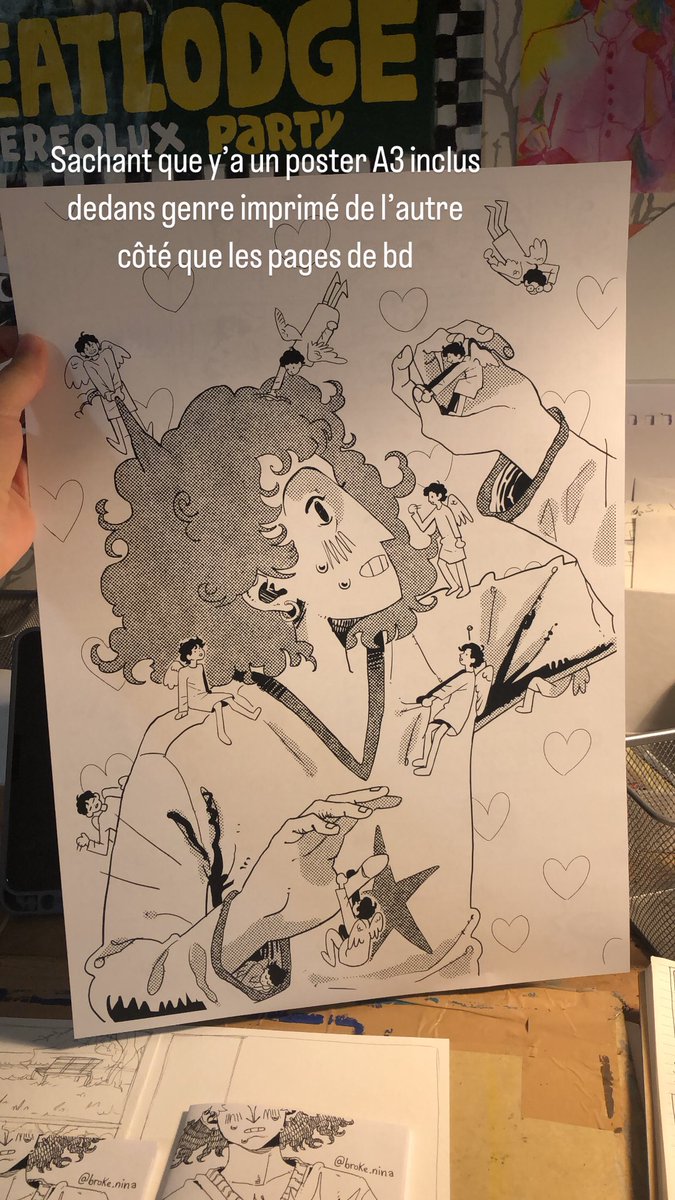 breaknina's tweet image. Salut salut si jamais des gens sont intéressés je vends un petit fanzine de 8 pages avec un poster A3 inclus sur le verso des pages
Le prix et de 4€ ça vous dit, bisou 
Paiement paypal 
Partagez si ça vous dit