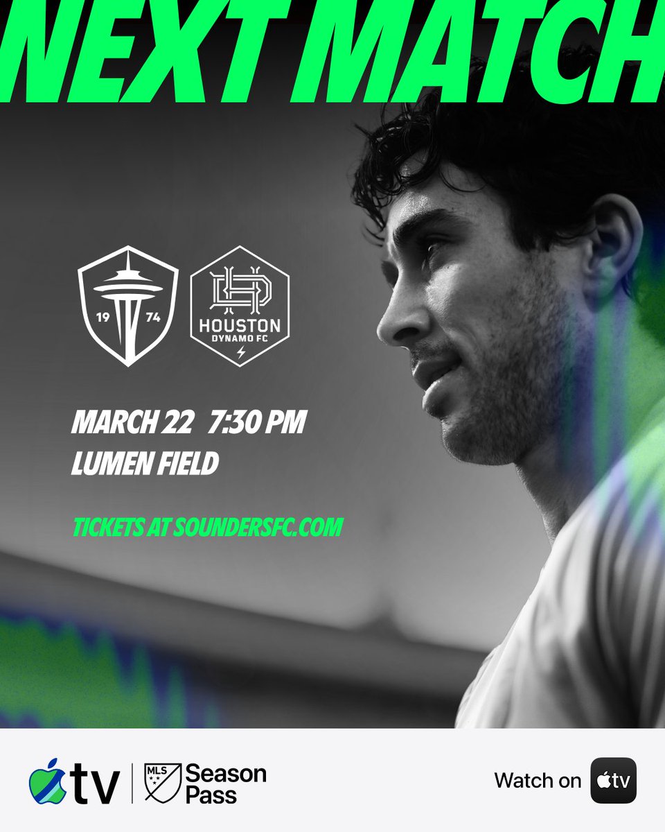 SoundersFC's tweet image. Back at home this weekend 🏟️

We&apos;ll see everyone at @LumenField this Saturday as we take on Houston!

🎟️: sndrs.com/y99ba3ix