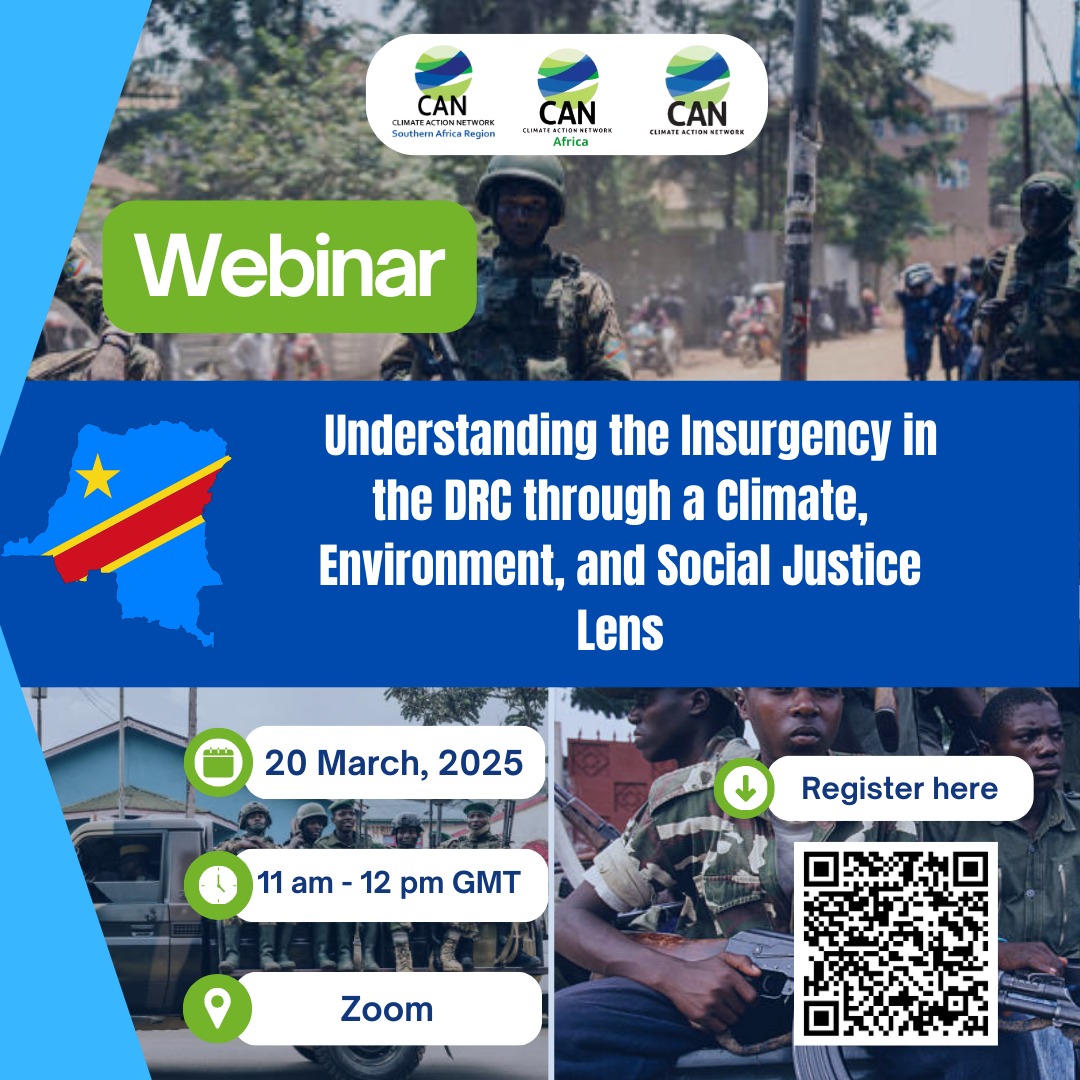 Crispin Ngakani (@ngakanicrispin) on Twitter photo 🌍 Join DR Congo activists sharing there challenge. Explore the intersection of climate, environmental, and social justice in the Democratic Republic of Congo (DRC) with CAN Africa climateactionnetwork.zoom.us/meeting/regist…
<a href="/AfricansRising/">Africans Rising</a> <a href="/EcocideLaw/">Stop Ecocide International</a> <a href="/SDG2030/">SDG2030</a> <a href="/UNYouthAffairs/">UN Youth Office</a> <a href="/fridayforafrica/">FridayForFutureAfrica</a> #UNEP 🌍 Join DR Congo activists sharing there challenge. Explore the intersection of climate, environmental, and social justice in the Democratic Republic of Congo (DRC) with CAN Africa climateactionnetwork.zoom.us/meeting/regist…
<a href="/AfricansRising/">Africans Rising</a> <a href="/EcocideLaw/">Stop Ecocide International</a> <a href="/SDG2030/">SDG2030</a> <a href="/UNYouthAffairs/">UN Youth Office</a> <a href="/fridayforafrica/">FridayForFutureAfrica</a> #UNEP