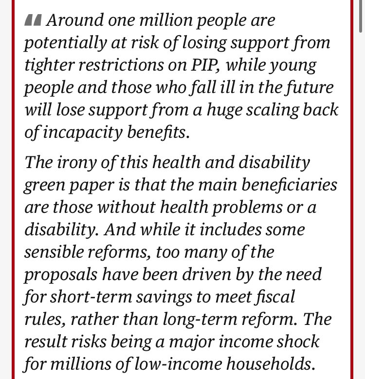 PippaCrerar's tweet photo. Resolution Foundation warns changes to rules for PIP disability benefit could cost up to 1.2m people between £4,200 and £6,300 a year…. https://t.co/ltuQImISe2